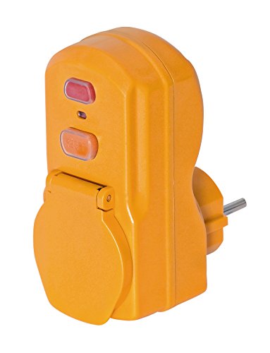 Brennenstuhl Adapter ochrony osobistej BDI-A 2 30 IP54 / wtyczka ochrony osobistej do uzytku na zewnatrz (dwubiegunowy rozlacznik, 30mA)