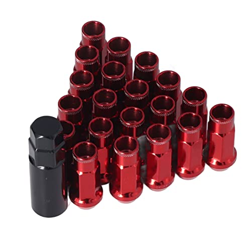 Kit 20 Dadi A Strappo Per Ruota Auto + Chiave | M12x1.5 E M12x1.25 | Acciaio Forgiato Antifurto