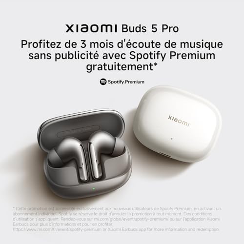 Xiaomi Buds 5 Pro Wi Fi True Wireless - vue 6