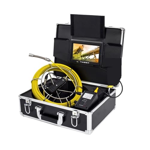 10�`200M �p�C�v�����J���� 7�C���` �X�N���[�� 17mm �r�f�I�^�� IP68 �r���������p�C�v���C���H�Ɨp������(30M,WP70B DVR)