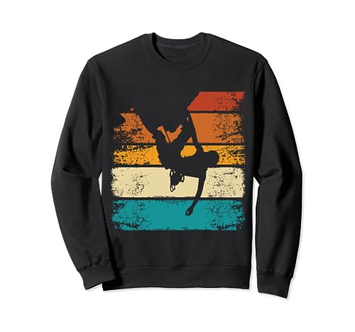 Produktfoto von Klettern Retro Boulderer Kletterhelm Kletterausrüstung Sweatshirt