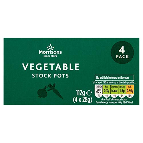 Morrisons Vegetable Stock Pots 4x28g