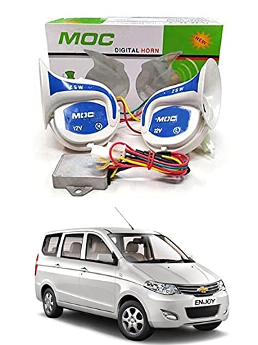 AYW White & Blue Mocc 18 in 1 Digital Tones Car Magic Horn For Enjoy