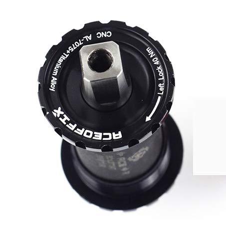 Aceoffix ボトムブラケット Brompton用 スクエア テーパー チタン BB 自転車 パーツ ブラック BB black