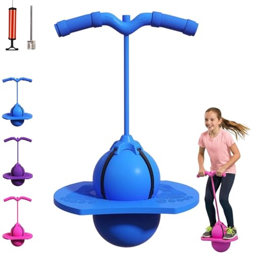 JOYTIX Ballon Sautoir Équilibre Enfant, Pogo Ball avec Poignée, Ballon Sauteur Antidérapant, Jouet d'Intérieur & Extérieur, Sport & Fitness pour Enfants et...