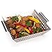 Cestello Per Barbecue In Acciaio Inox,Cesto Per Grill Vassoio Bbq Per Verdure,Grill-Wok Cesto Per Grigliare Arrostire,24.5x13x4.5cm