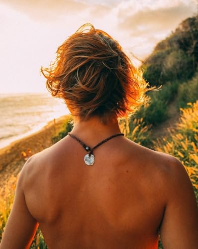 925 Sterling Silver Necklace Pendant Authentic Leather Cord, Premium Pearl, Adjustable Materials, Handmade Silver Jewelry, Designed Necklace for Men & Women Necklace, Jewelry Gifts4