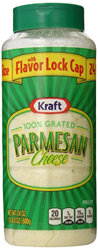 Kraft Grated Parmesan, 24-Ounce Plastic Canister (Pack of 2)