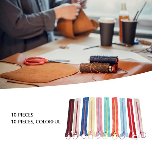 Fechar Final Artesanal Zíper Zíper Saco Bagagem para Suave para Cauda Fechada 30cm Contraste Cor Res