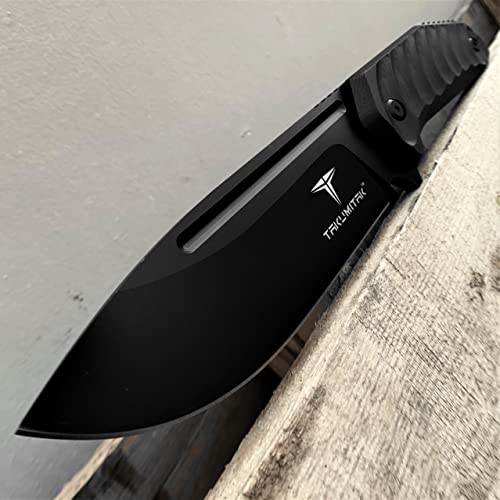 Tactical Knife Hunting Knife Survival Knife D2 Drop Point Blade G10 Handle Kydex Sheath Molle Clip Fixed Blade Knives Camping Accessories Camping Gear Survival Kit Survival Gear And Equipment Tactical Gear Hunting Gear Edc Knife Edc Gear 82583 (Black) #TOP7