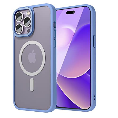 Image of eller sante Trans Armor MagPro for iPhone 14 Pro Case Cover, 6 Feet Drop, Metal Ring Camera Protection, Shockproof, Scratch Resistant, Slim, Compatible with MagSafe Back Cover - Sierra Blue