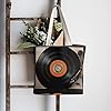 HJKBCV Vintage Vinyl Record Canvas Tote Bag for Women Portable Washable Grocery Shopping Gift Bag Reusable Casual Bag for Vacation Work Gym Lady, Style, One Size #5