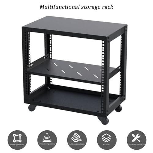 Soporte metálico móvil para multimedia con ruedas miniatura 6