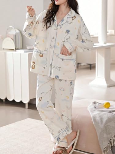 Image of LITZO Womens Korean Night Dress || Pyjama Set ||Korean Nightsuit || Women Nightwear ||Round Neck Half Sleeve Nightsuit || Loungewear || Everyday Nightdress (L-234-237)