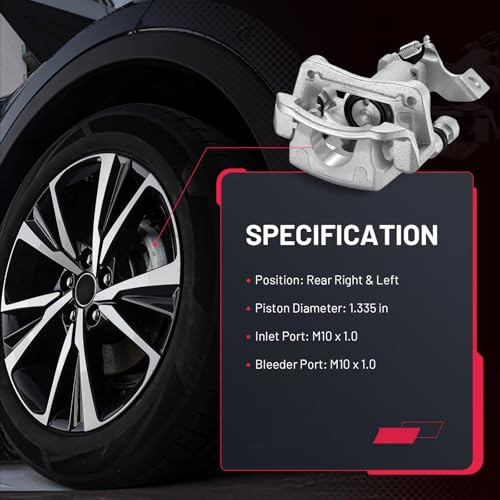 Image of BDFHYK 19-B6789 19-B6788 Rear Disc Brake Caliper Assembly Compatible with Hyundai Elantra GT Veloster 2012-2017, Compatible with Kia Forte /Forte Koup /Forte5 2014-2018, 1.6L 1.8L 2.0L L4 GAS 2pcs
