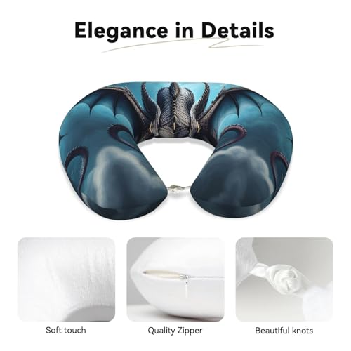 Almohada de viaje de espuma viscoelástica tamaño U miniatura 3