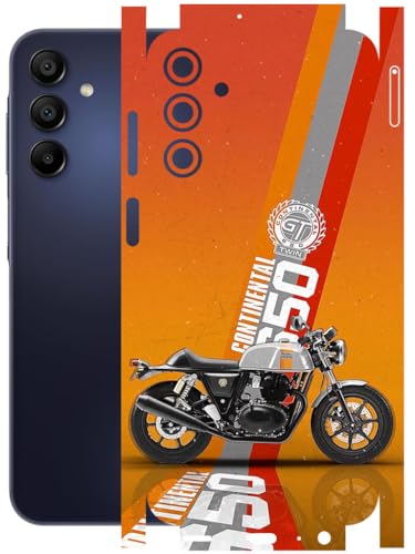 Image of AtOdds - Full Body Back Screen Guard Protector Film - Lamination Wrap Skin Sticker Compatible with Samsung Galaxy A15 (5G) | Scratchproof Matte Finish (Bullet)