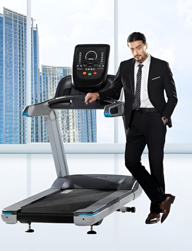 Image of Commercial Treadmill with 15-Level Auto Incline, Shock Absorption Running Belt, 300 lbs Weight Capacity & Heart Rate Monitor - Quiet Home Gym Equipment for Walking, Jogging & Running