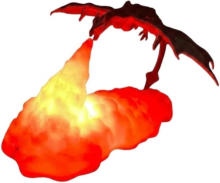 Dragon Night Light 3D Printed Anime Lamp USB Rechargeable PLA