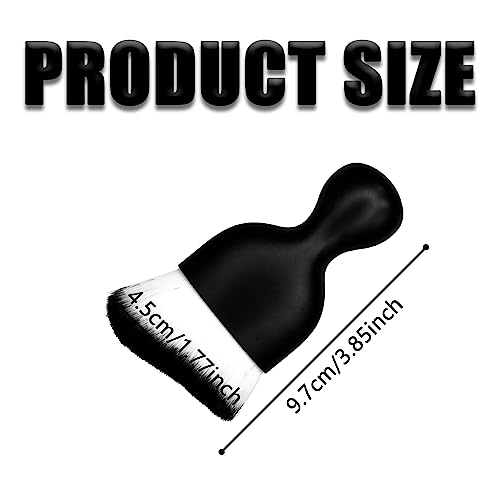 tobenbone Car Interior Detailing Brush, Ultra Soft Non-Scratch Dust Brush, Car Interior Cleaning Tool for Cleaning Panels, Air Vent, Leather (White/Black)
