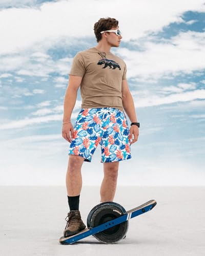 Image of SURF CUZ Mens Swim Trunks with Compression Liner Swim Shorts 7 inch Swimming Trunks Stretch 7 Inch Swim Suits Quick Dry