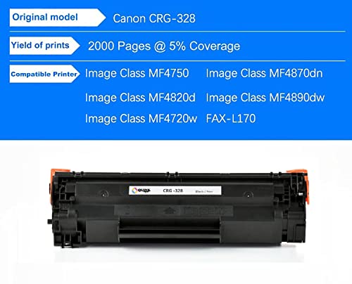 Image of QUINK for Canon 328 for Canon CRG 328 Toner Cartridge Compatible for Canon MF4820d,MF4412,MF4410,MF4450,D550,MF4550d,MF4570dn,MF4580dn,MF4720w (328 Cartridge)