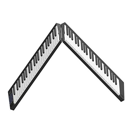 Montloxs 88 tasti Tastiera Pianoforte Pianoforte digitale portatile con display LCD Altoparlanti incorporati Batteria ricaricabile Connettività BT