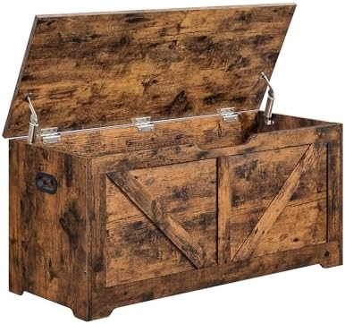 VASAGLE LSB060T01- Arcón de almacenamiento de 100 x 40 x 46 cm, b...