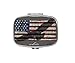 Pill box-Americanbird pill box/pill case-Rectangular pocket pill box/case-Two Compartments for Keeping Pill box/case