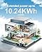 ECO-WORTHY 5120Wh Home Backup Power,48V 100Ah (2Pack 48V 50AH) LiFePO4 Solar Batteries+5000W Off-Grid Inverter Charger,AC/Photovoltaic Charging,Metal Case Lithium Battery,for Home Backup,Emergency