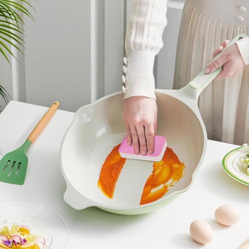 Multi-Layer Cleaning Sponge - Peelable Absorbent Pad, Rainbow Dish Scrubber, Household Washing Cloth | Flexible Quick Dry Foam Design Ensures Effective Dirt Removal Results for Pots Bowls Glass Surfac
