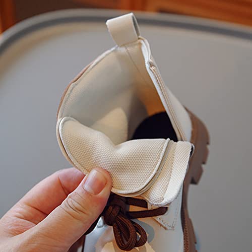 Little Girls Soft Sole Boots Kids Shoes Solid Color Short Boots Shoes Fashion Non Slip Breathable Nude Boots3