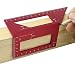 Multifunctional Saddle Layout Square Gauge 45/90 Degree Angle T Ruler Aluminum Alloy Woodworking Miter Scriber- Red