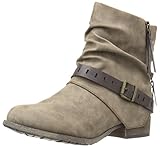 Jellypop Women's Silver Motorcycle Boot