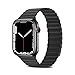 Produktbild TANAKEY Leder Armband Kompatibel mit Apple Watch 45/44/42mm 41/40/38mm, Verstellbares Ersatzarmbänder mit Magnetverschluss Kompatibel für iWatch Series 7/6/5/4/3/2/1/SE