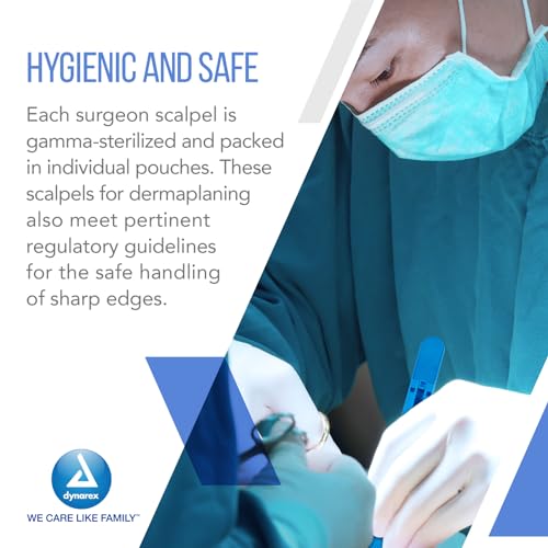 Dynarex Medi-Cut Disposable Scalpel - Retractable Safety Scalpel with Lock - #10 Stainless Steel Blade - Individually Wrapped & Sterilized - Box of 10 by Dynarex - Used condition - Image 4