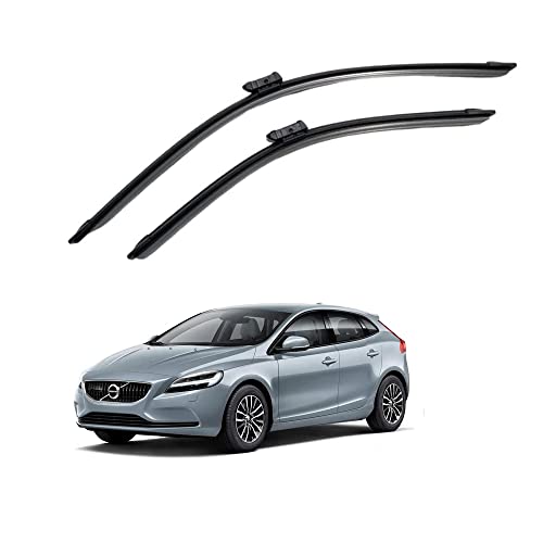 Image of Oshotto Frameless (O.E.M Type) Wiper Blades Compatible with Volvo V40 (26 inch / 20 inch)