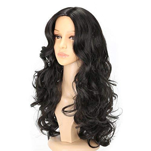 Air Flow Natural Look Realistic Synthetic Full Head Hair Wigs for Women With Free Comb