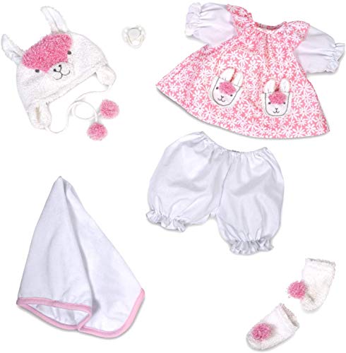 Paradise Galleries Reborn Baby Doll With Magnetic Pacifier, Lullaby Llama, 18 Inch Sleeping Baby In Softtouch Vinyl, 7-Piece Doll Gift Set #TOP3