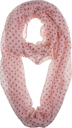 VIVIAN & VINCENT Soft Light Various Print Sheer Infinity loop circle Scarf