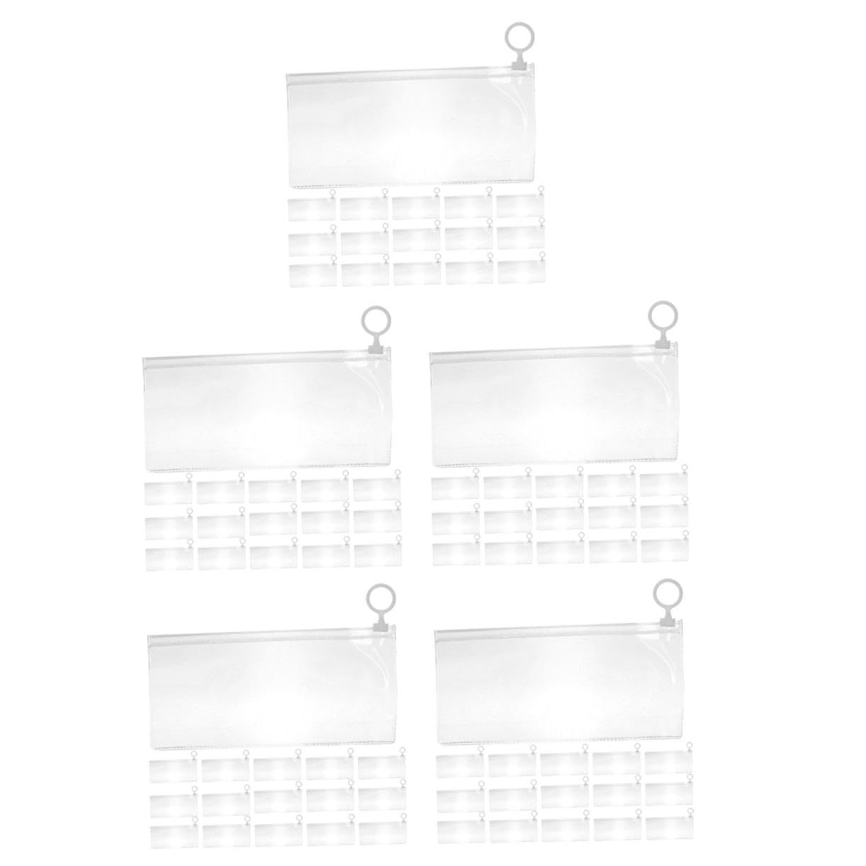 Lurrose 5 Set Di Astucci Per Matite Con Cerniera Per Forniture Scolastiche Astuccio Per Matite Con Gomme Righelli Appunti 30 Pezzi * 5