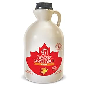 47 North Canadian Organic Maple Syrup, Single Source, Grade A, Amber Rich, 1000ml