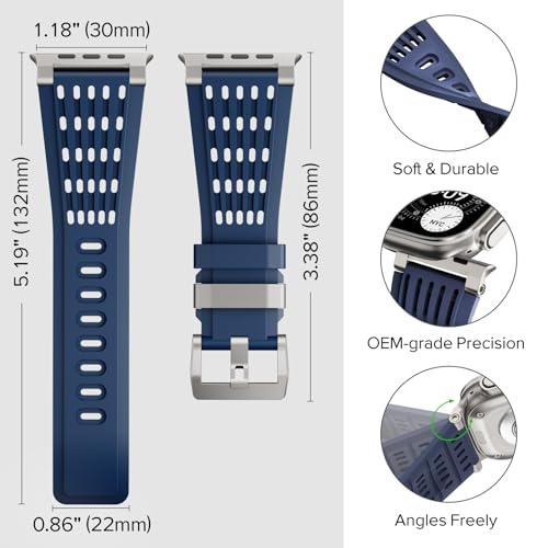 Image of KADES Rugged Sport Band for Apple Watch with Durable Metal Connector
