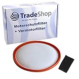 trade-shop - set di filtri di ricambio (premotore + filtro post-motore) compatibili con dirt devil rebel dd5510-5 dd5510-6 dd5510-7 dd5510-8 dd5510-9