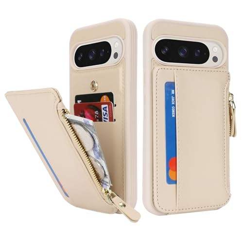 Image of Cavor for Google Pixel 9 Pro XL Case Wallet with Card Holder, Cream