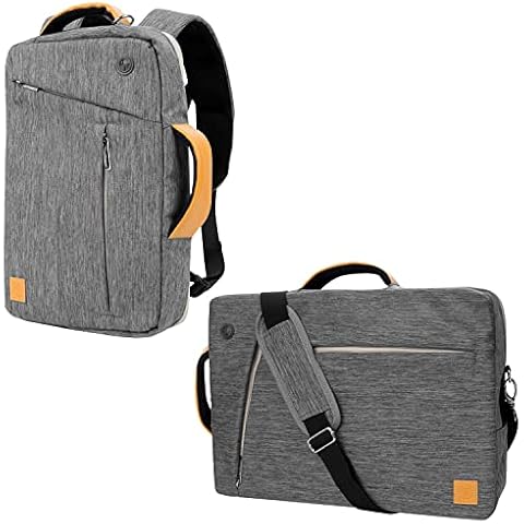 Vangoddy Slate 3-in-1 Universal 17.3 17-inch Covertible Laptop Messenger Shoulder Bag (Grey) Cover
