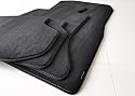 Velours Fussmatten passend für BMW 5 er F10 F11 Vor dem Lift 2010-2013 Premium (Umrandung Schwarz Naht Schwarz, ohne x-Drive)