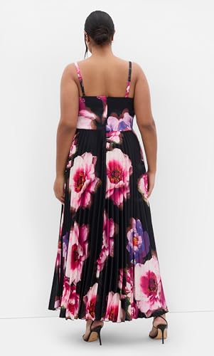 City Chic Women's Cocktail Dress-Ariana Print Pleat3