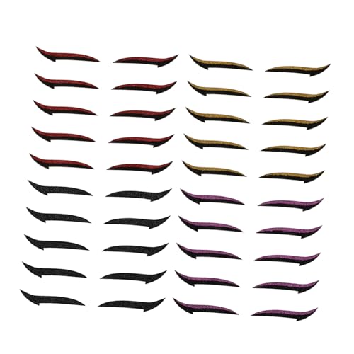 HONITANO 20 Pegatinas de Delineador Reutilizables Adhesivas y para Maquillaje de Ojos para Realzar Mirada Natural Moda