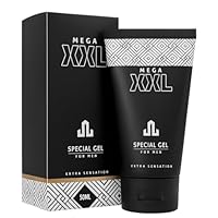 MEGA XXL Penis Gel – 50 ml Creme zur Penisvergrößerung – Penis verlängern & dicker machen – Für mehr Länge, Umfang & Standfestigkeit – Effektive Intimpflege für Männer